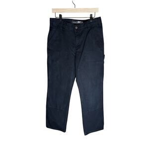 Carhartt 103334 BLK Double Knee Carpenter Work Pants Lightly Distressed 32x30